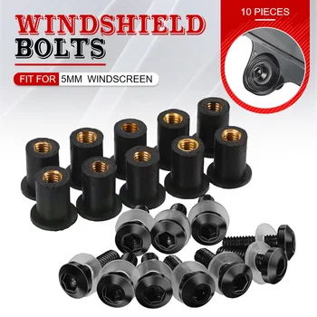 Boulon de pare-brise de 5MM, 10 pièces, Kit de vis de montage pour BMW S1000RR S 1000 RR S1000 RR 2010-2023 2022 2021 2020, 2024