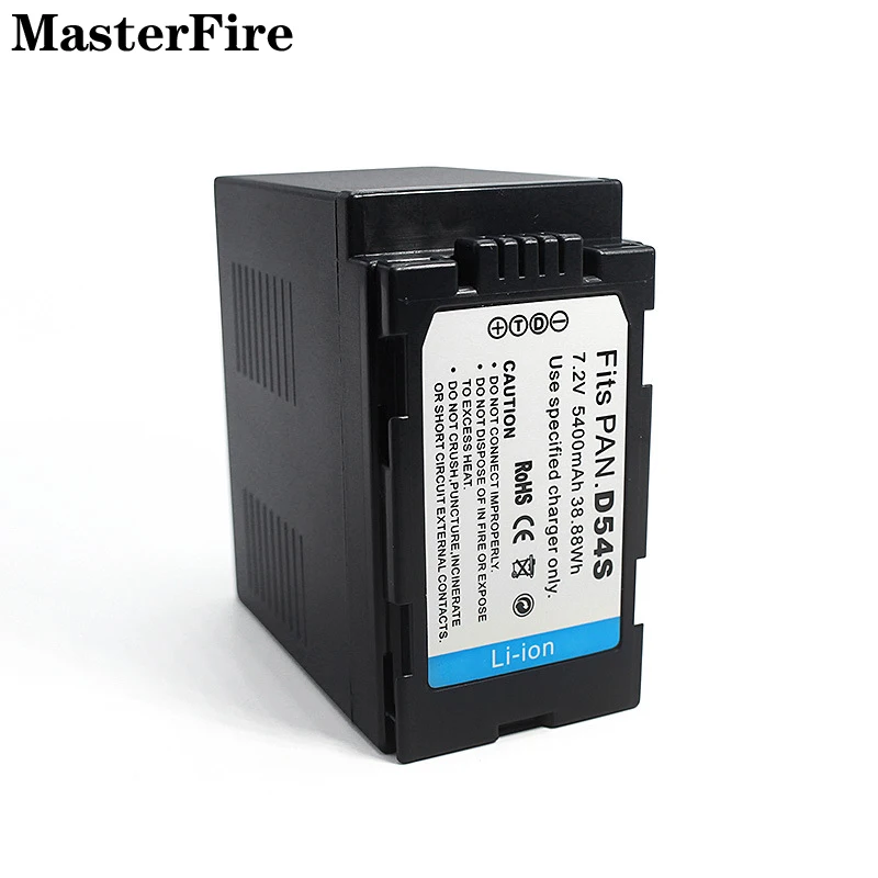 10PCS 7.2V 5400mah Rechargeable Battery CGR-D54S CGR D54S for Panasonic CGA-D54 CGA-D54S CGA-D54SE CGP-D54S VW-VBD55 Batteries