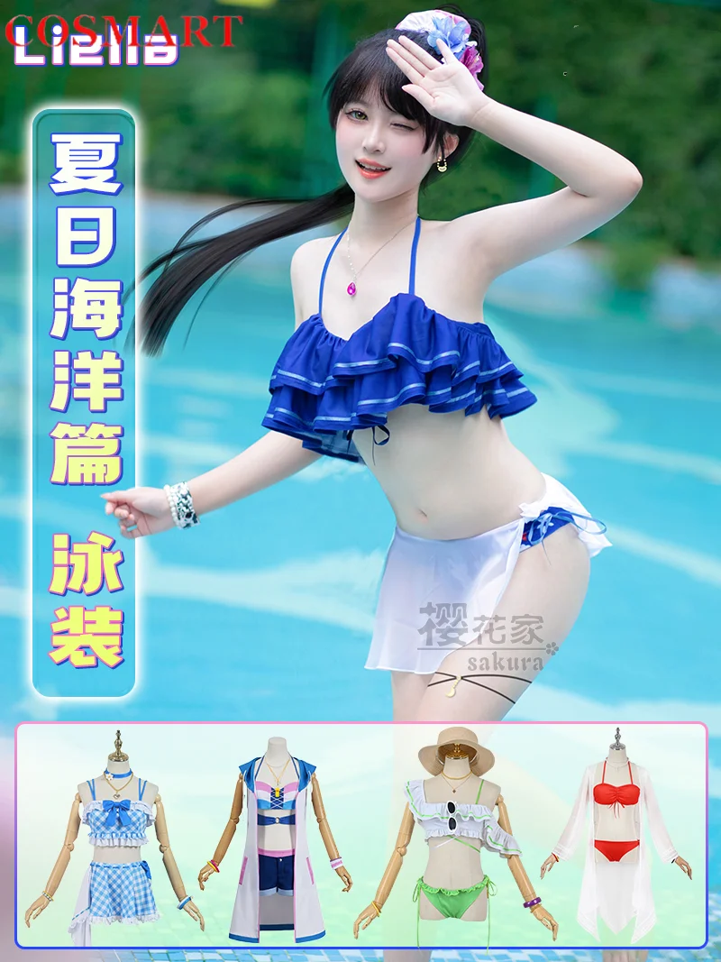 

Lovelive Liella Swimsuit Summer Ocean Chapter Cosplay Costume Cos Game Anime Party Uniform Hallowen Play Role Clothes Clothing