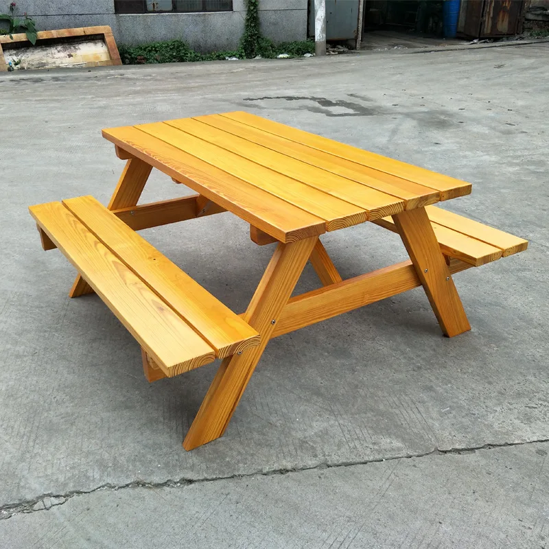 Outdoor solid wood tables and chairs,conjoined tables and chairs,garden wood,outdoor leisure garden,long tables,combination teak