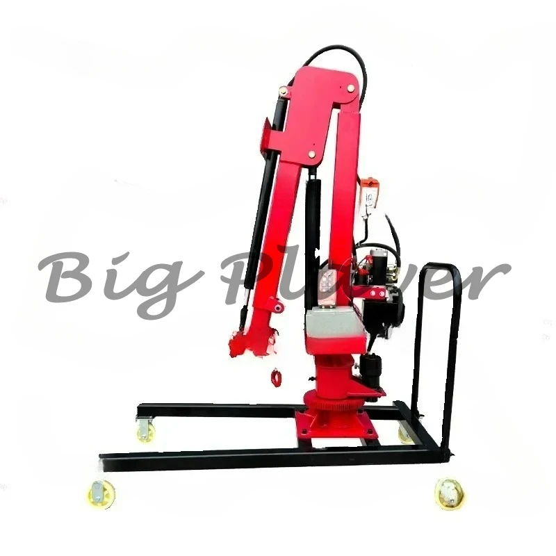 

All-electric Truck Small Truck-mounted with A Load of 1-2 Tons Small Hydraulic Crane Truck Electric