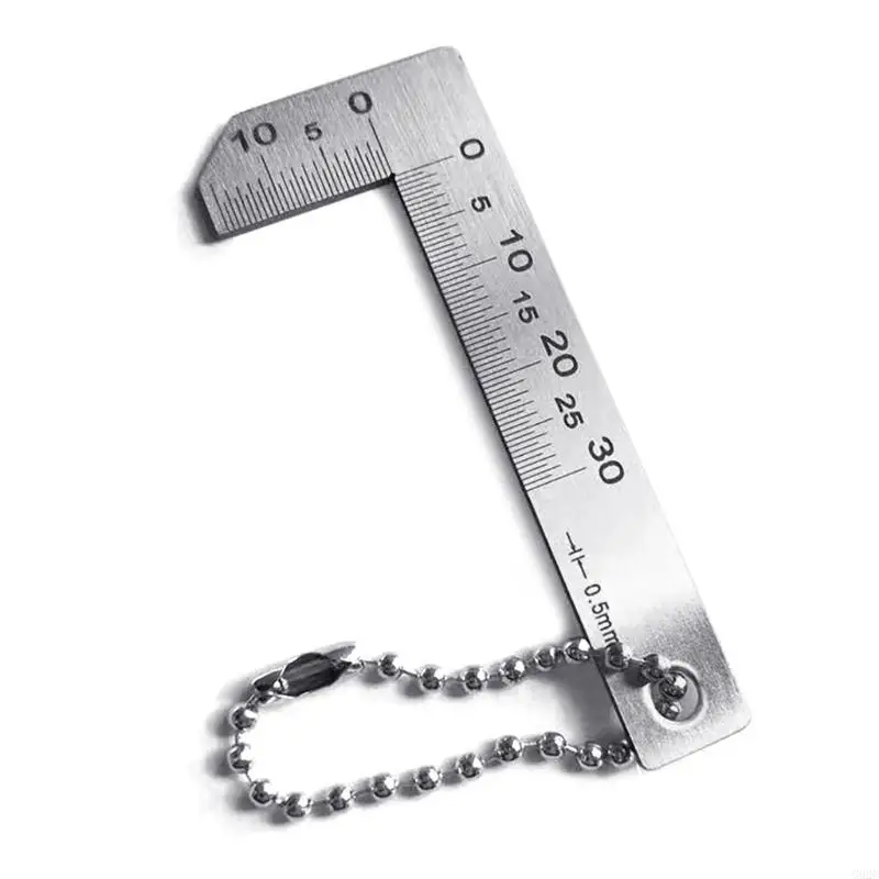 G92C Chamfer Gauge Ruler for Mechanical Manufacturing Glass Processing Graduation 0.5mm Accuracy 0.25mm Chamfering Caliper