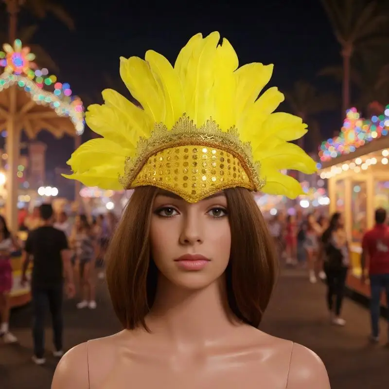 Fascia per capelli indiana per capelli Nuovi copricapo montati sulla testa Accessori per capelli per spettacoli teatrali