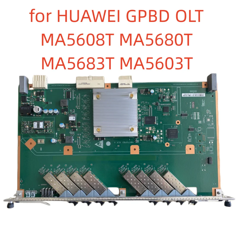 

GPON OLT Interface Board, MA5608T, MA5680T, MA5683T, MA5603T, GPBD, 8 PON Ports Mainboard with Class C +, C ++, B + SFP Module