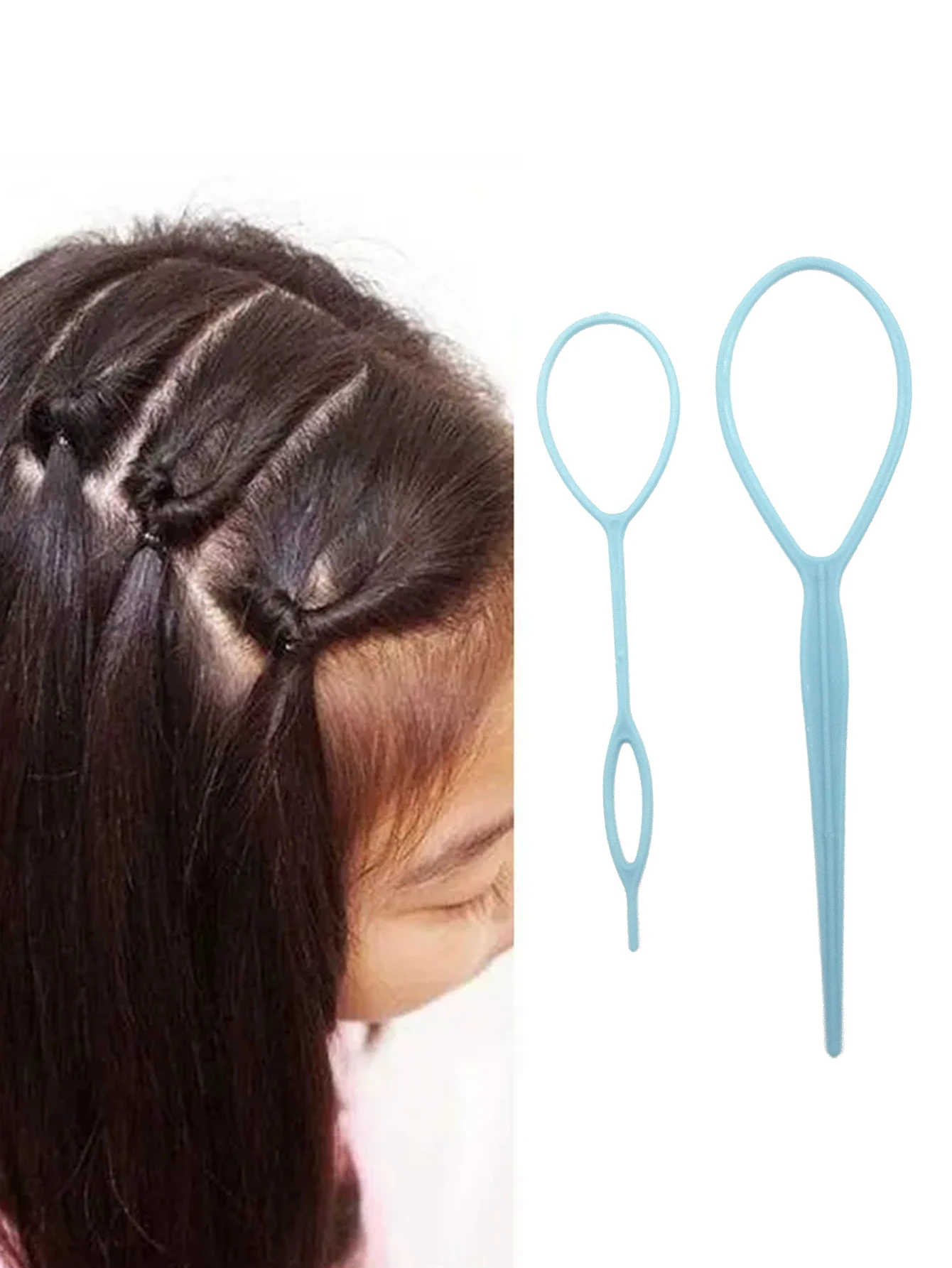 2Pcs/Set Fashion Hair Drawing Needle Braiding Tools For Women Girls Lady Hair Accessories