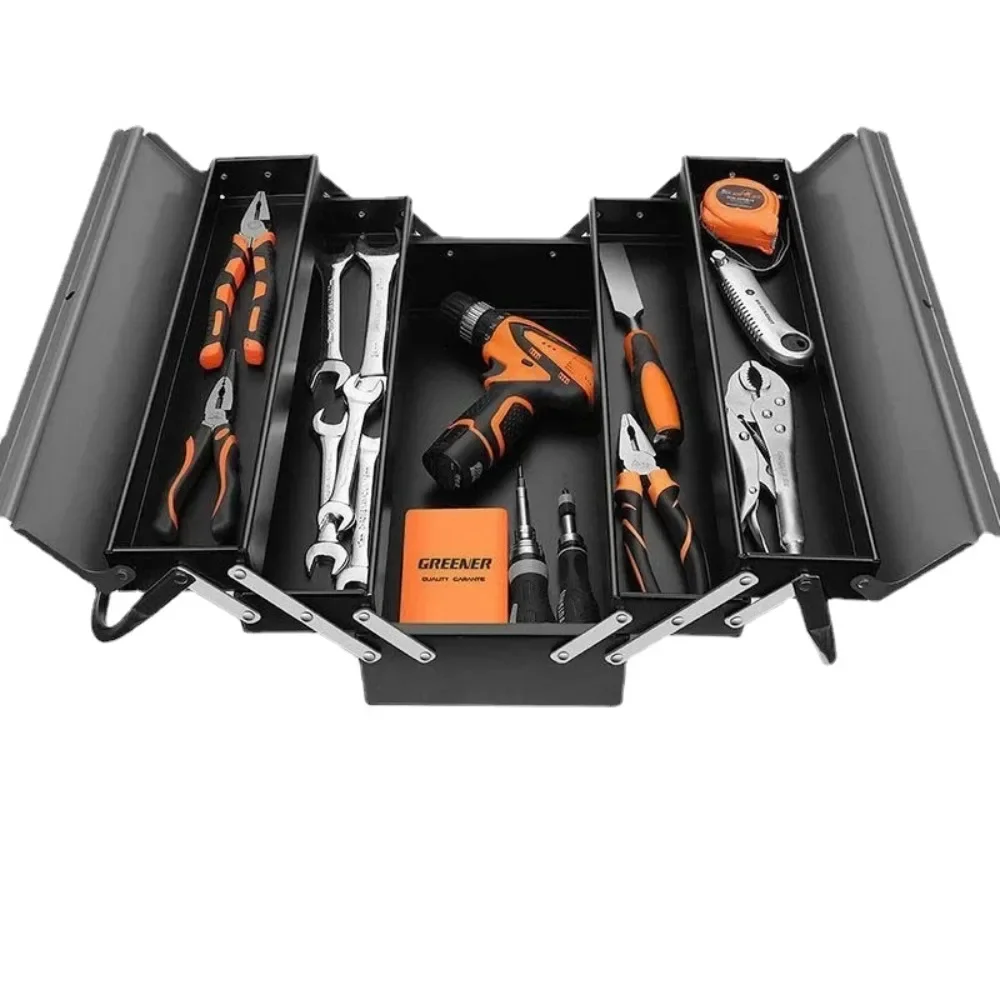 Organizer Tool Storage Box Multifunctional Metal for The Car Parts Tools Suitcase Portable Professional Electrician Tools Box