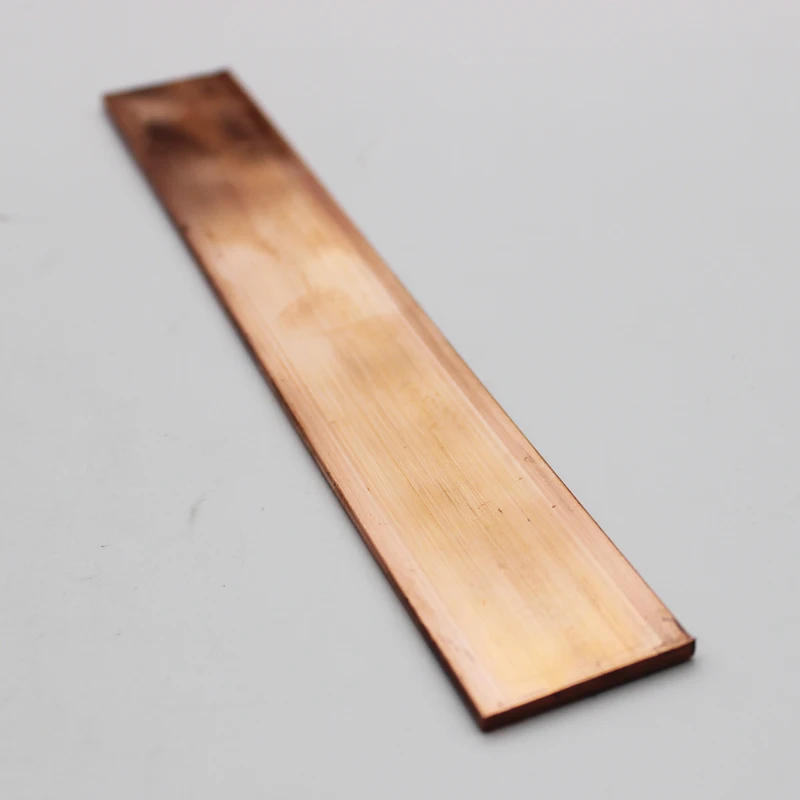 0.8x25x150mm Pure Copper 99.5% Plate Electrode Sacrificial Anode Plating Sheet