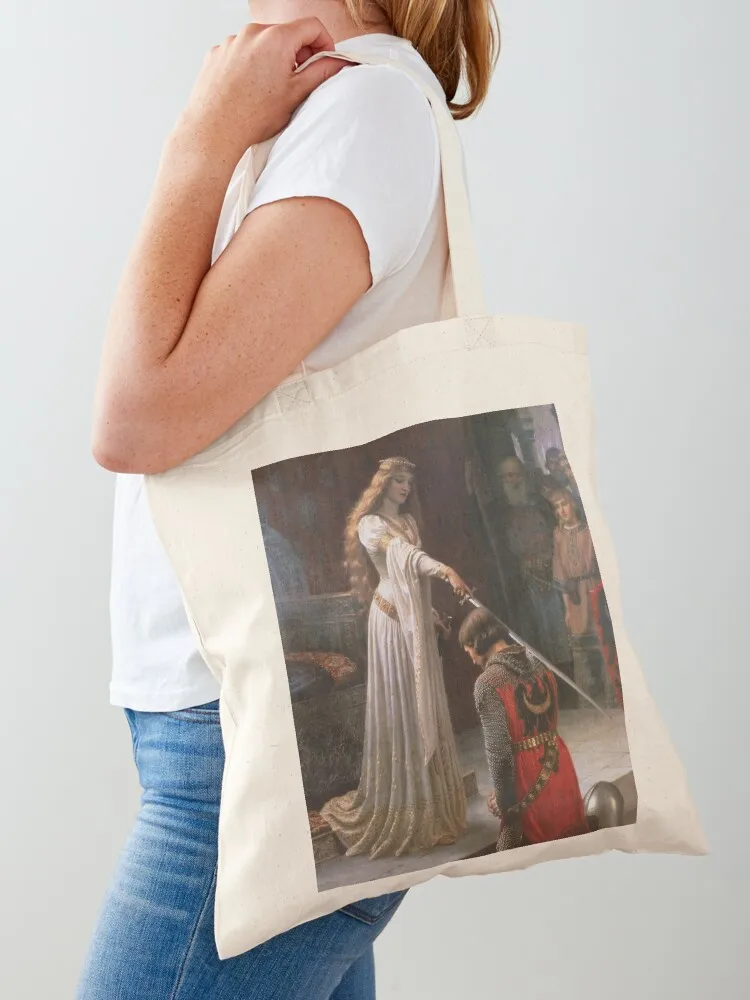 

The Accolade by Edmund Leighton. Tote Bag shopper bags for women personalized tote tote bag men canvas