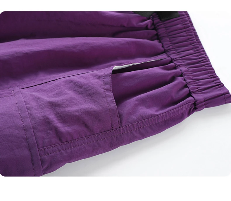 Skateboard-Shorts für Damen, Sommer, lässig, lockere Shorts mit Gürtel, Herren, große Tasche, Cargo-Shorts, atmungsaktiv, Bermuda, gerade Shorts – Detail 25