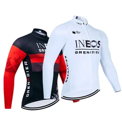 Winter INEOS Team Cycling Jackets Men Women 2025 UAE Ropa Ciclismo Thermal Fleece Bike Maillot Jersey Clothing