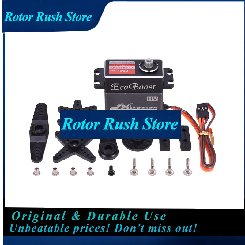 RoRuSJX Servo CLS6322HV 21KG Large Torque High Voltage CNC Aluminium Shell Metal Gear Coreless Digital Servo For RC Helicopter