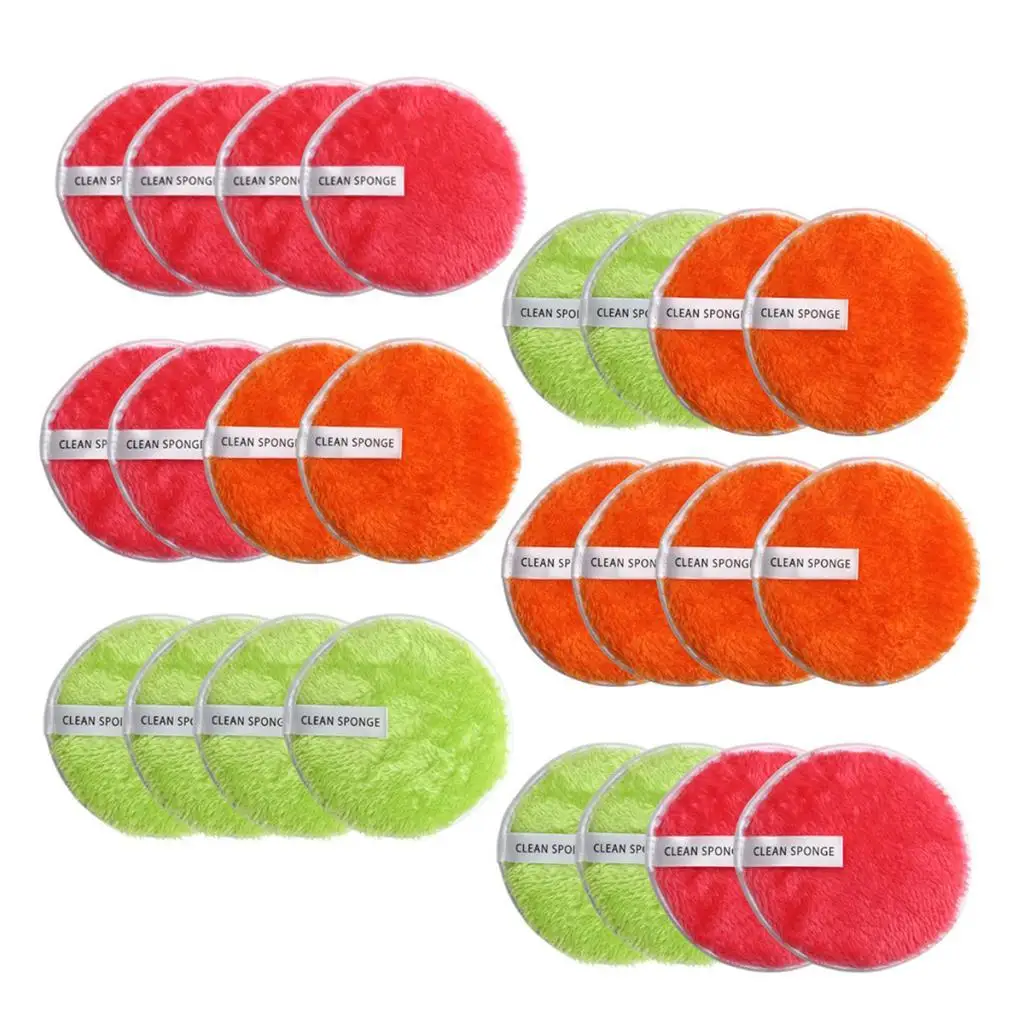 Face Cleaning Puff Cotton Sponge Set Deep Cleaning Facial Makeup Remover Pads for Skincare and Exfoliating