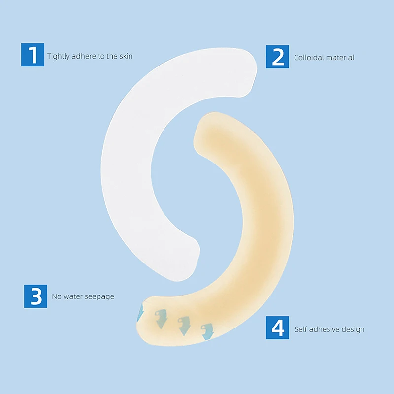 1 pçs hidrocolóide elástico tiras de barreira de ostomia saco de colostomia à prova dwaterproof água vazamento adesivo de pele fita de barreira de ostomia