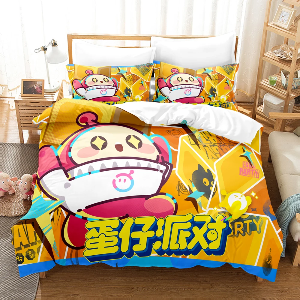 3D Print Game The Egg Party Bedding Sets Duvet Cover Set With Pillowcase Twin Full Queen King Bedclothes Bed Linen Home Textiles