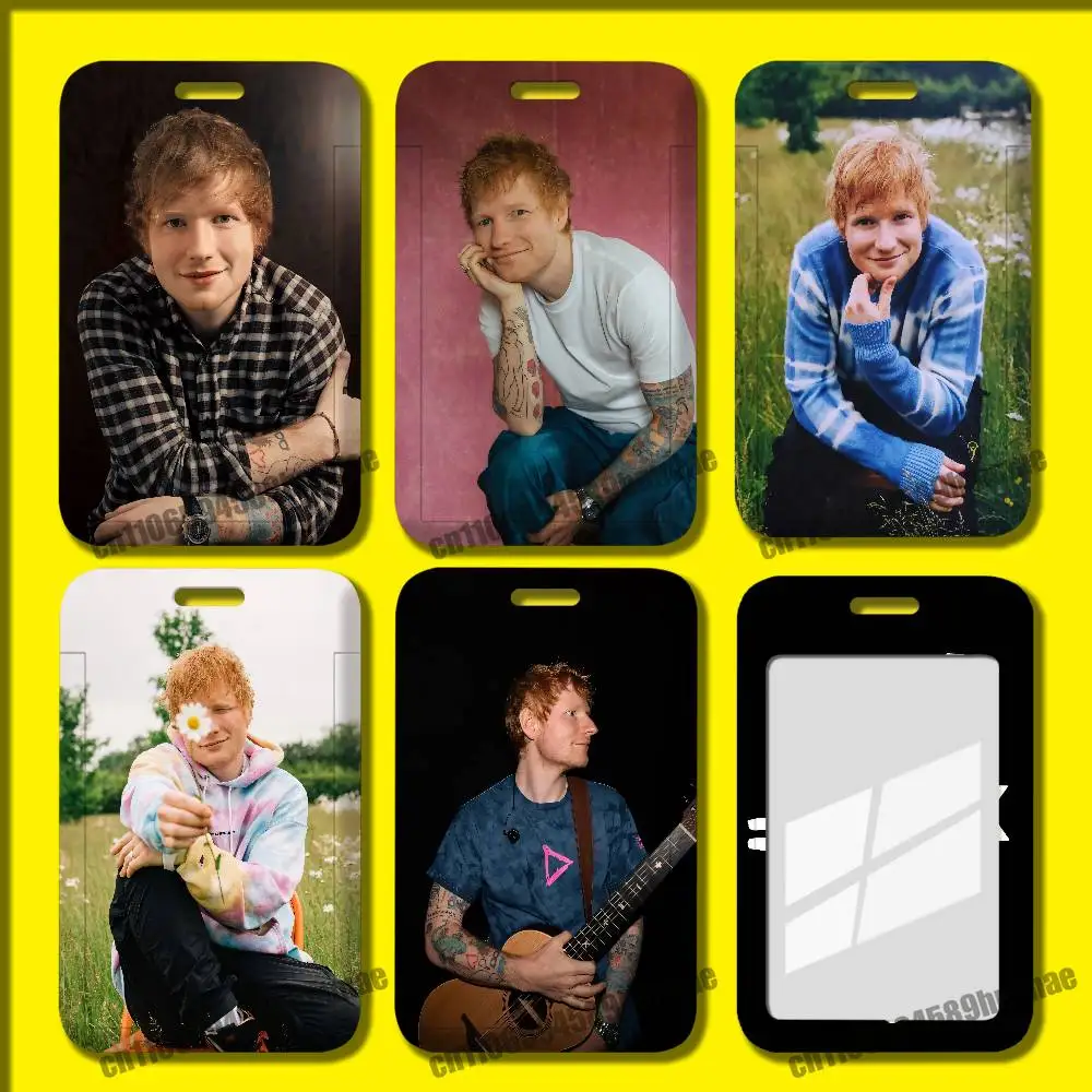 For Ed Sheeran Employee ID Card Holder Office Badge Student Work Bank Credit Holders Hard Case Shell