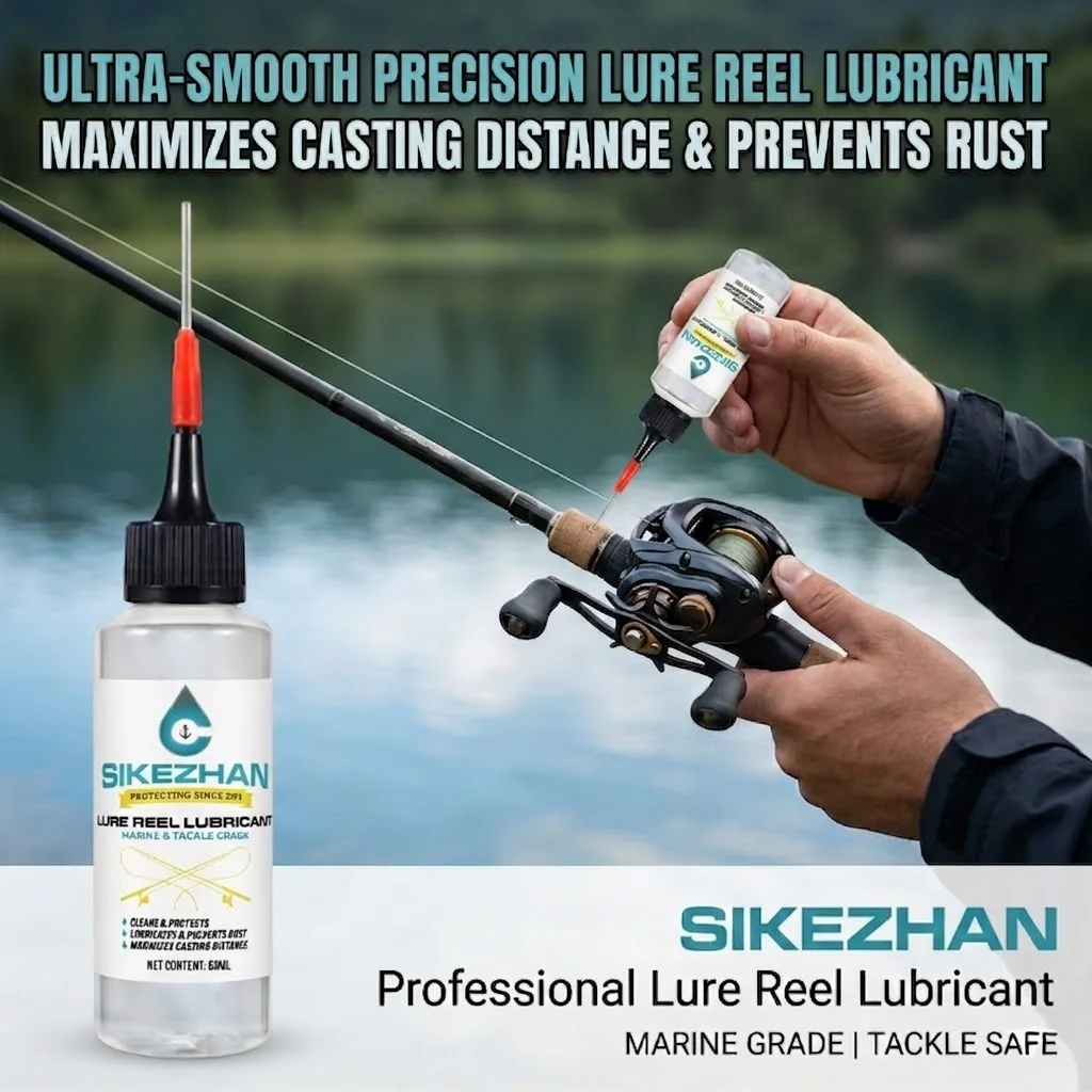 SIKEZHAN Lubricating Oils 60ml Precision Lure Reel Lubricant for Spinning & Baitcasting Reels Anti-Corrosion Maintenance Oil