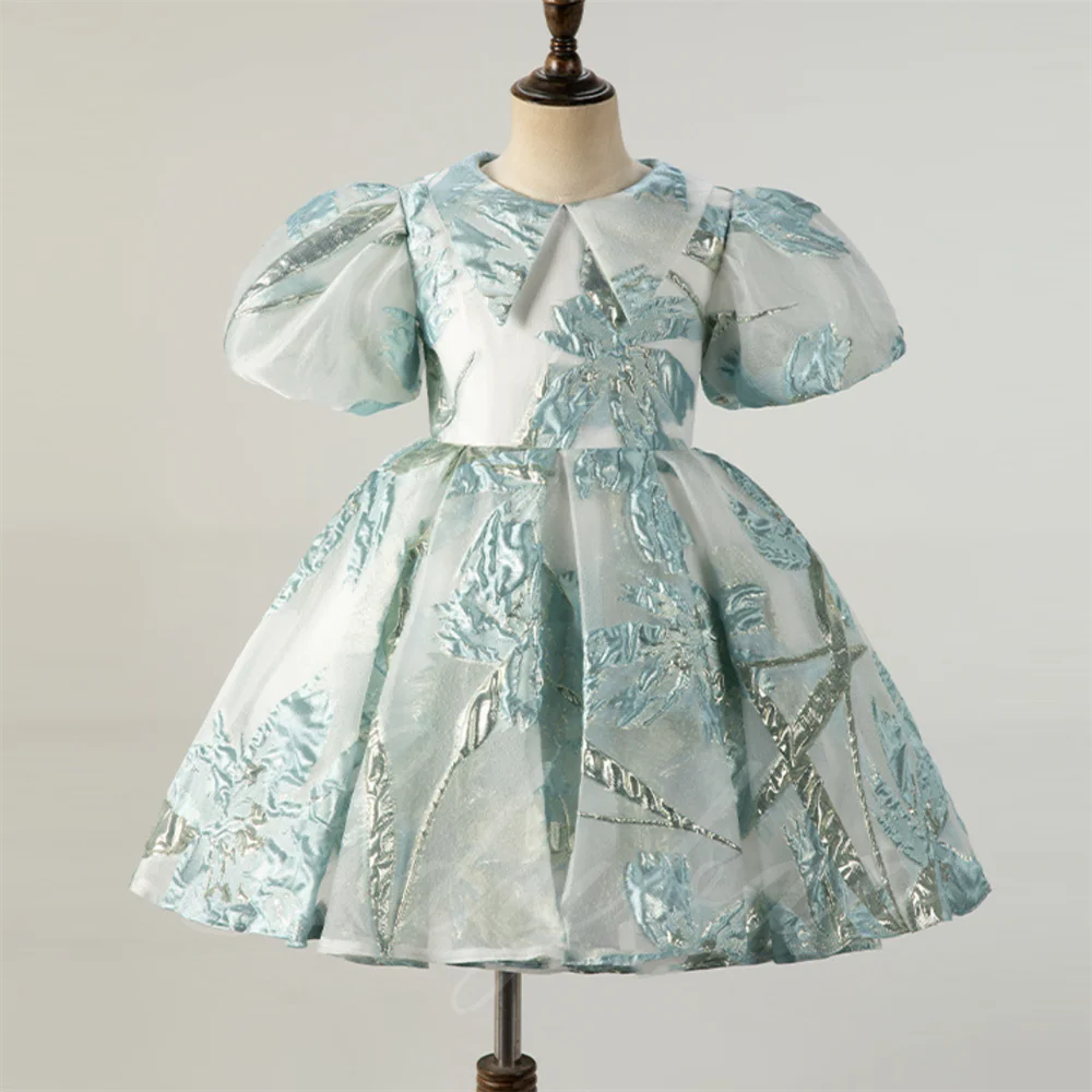 BABY F-Robe de première communion pour filles, bas, avec nœud perlé, cristal, à lacets, robe de Rh, personnalisée