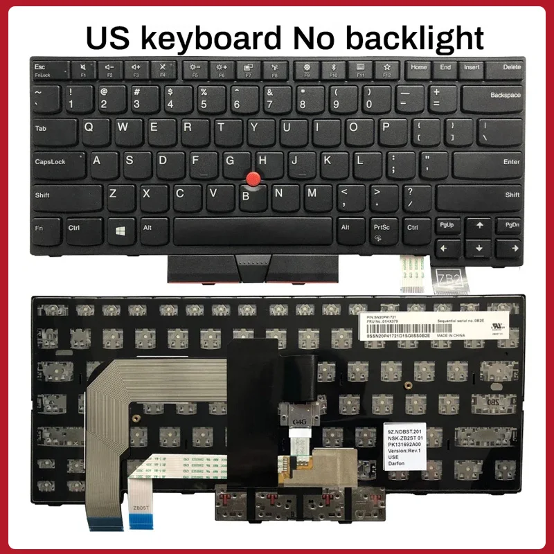 NEW Latin Spanish/US/French Keyboard FOR Thinkpad T470 T480 A475 A485 01HX319 01AX434 01HX379