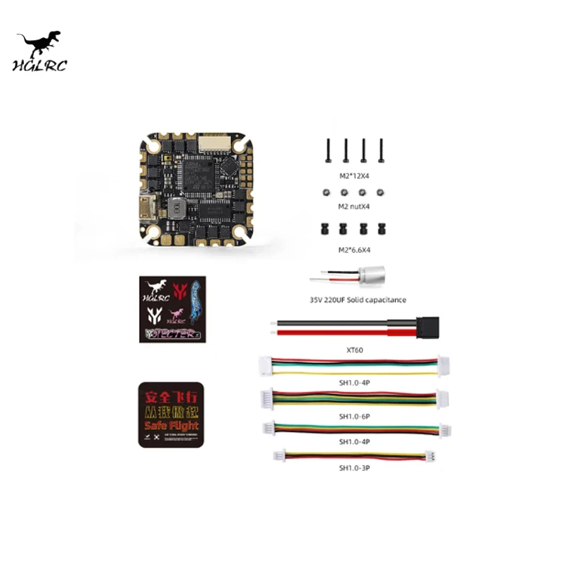 HGLRC SPECTER F722 40A AIO 4-6S وحدة تحكم في الطيران MPU6000 40A ESC 25.5x25.5 مللي متر ل 2-4 بوصة RC FPV حرة الطائرة بدون طيار