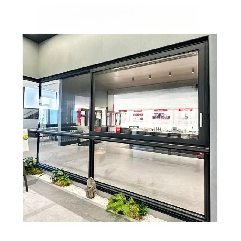 Latest Simple Design Aluminum Frame House Glass Windows With Aluminum Sliding Window Doors With Grill Design