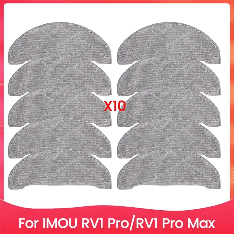 

AEE2-10PCS Mop Cloth Pads Set For IMOU RV1 Pro/RV1 Pro Max Spare Parts Household Cleaning Replacement Parts