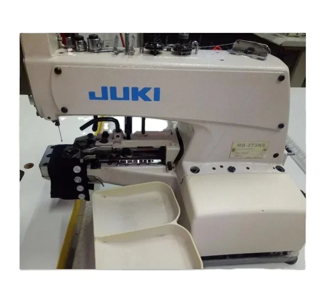 Used High Speed JUKIS 373 Button Attach Industrial Sewing Machines for sale