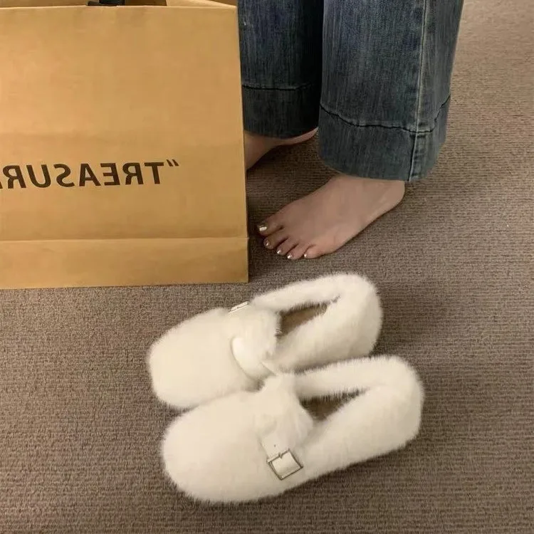 

Женская обувь на меху на плоской подошве, модные уютные лоферы, осенние модельные дизайнерские туфли, прогулочные женские кроссовки, новинка 2025 года, Zapatillas De Mujer