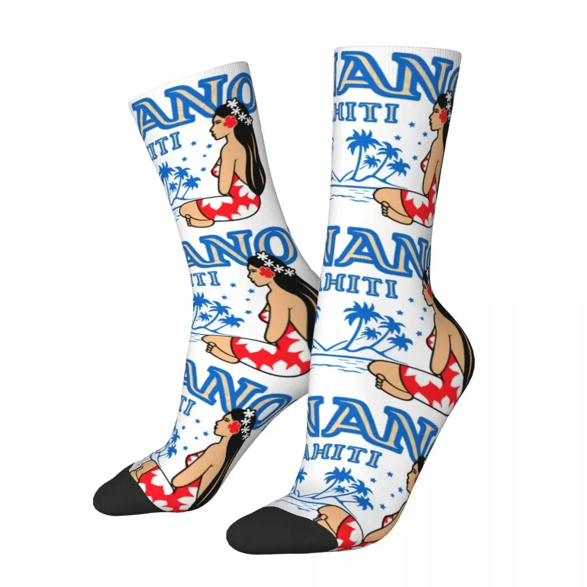 Casual Men Socks Beer Hinano Tahiti Merchandise Comfortable Women Pattern High Quality Socks All Season