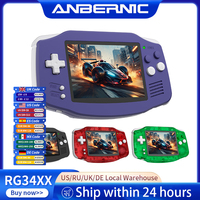 ANBERNIC RG 34XX Handheld Game Console 3.4” IPS 720*480 Screen Linux 64-bit 3500mAH Bluetooth RG34XX Retro Video Gaming Players