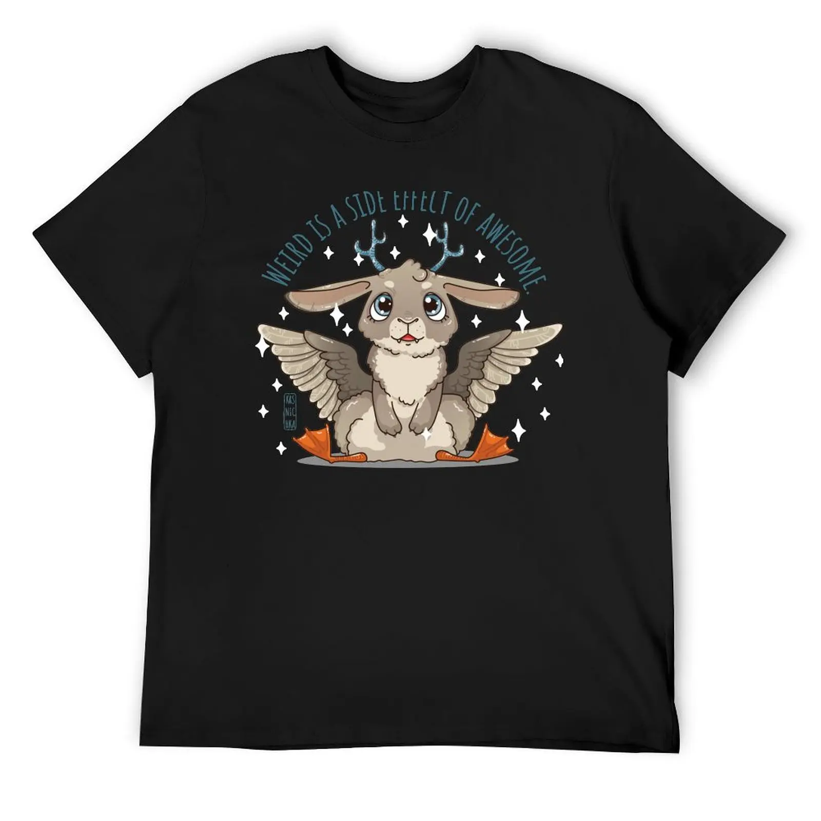 Wolpertinger - Weird is a side effect of awesome T-Shirt vintage clothes plain summer tops man clothes men clothing