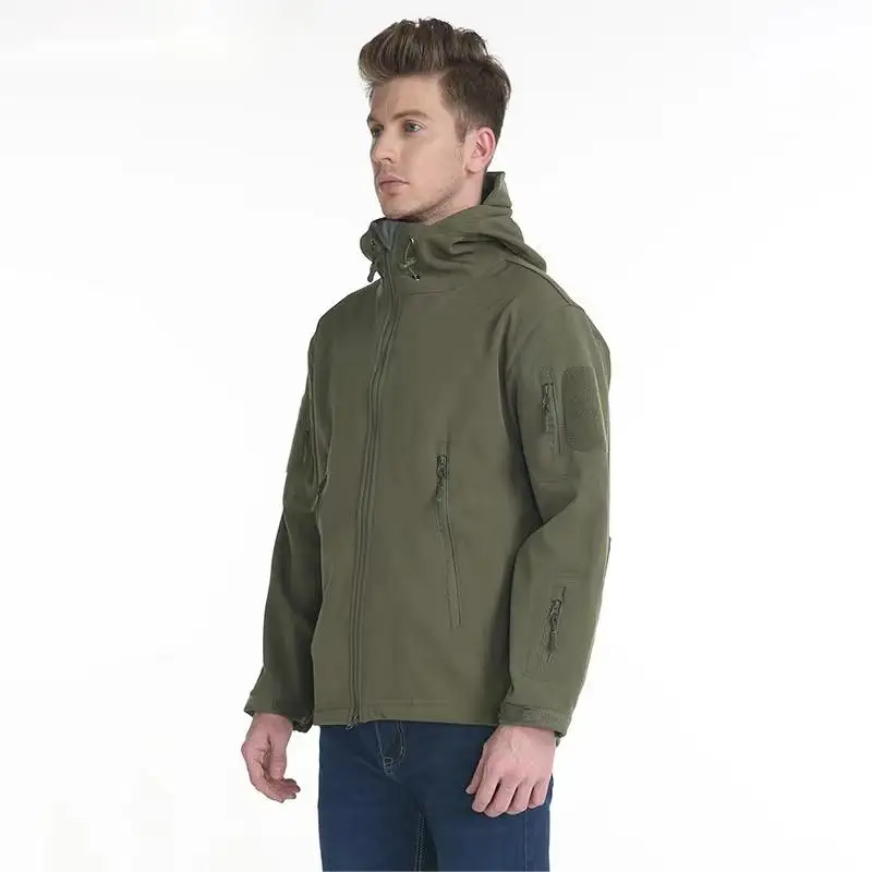 Man Softshell Jackets Quality Outdoor Tactical Uniform Hiking Camping Biking Men Jacket Homme Custom