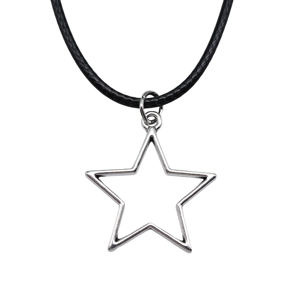 Vintage Jewelry Men Accessories Long Necklace Pentagram Cute