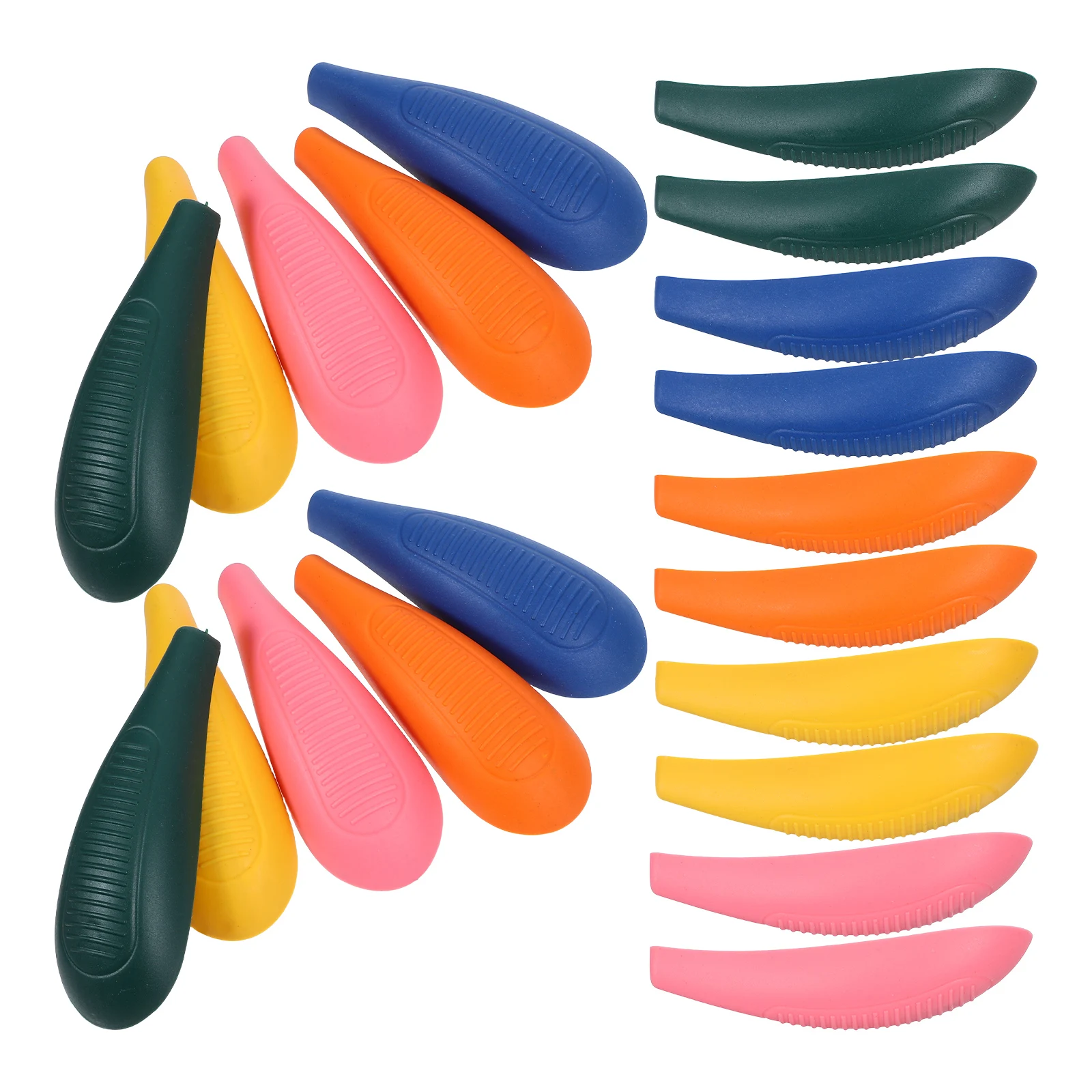 

10 set 10 Sets Hanger Shoulder Forms Scar-free Plastic Pad Clothing Accessories Non-slip Design Wardrobe Closet Storage Solution