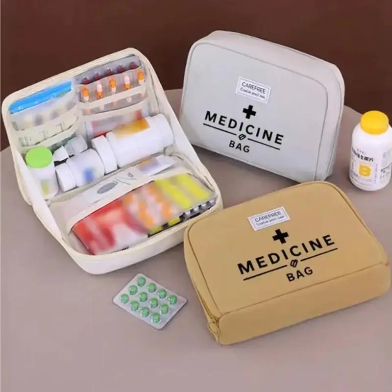 Cute Portable First Aid Kit Ideal Gift Lightweight Medicine Organizer for Family Outdoor Travel Camping Emergency