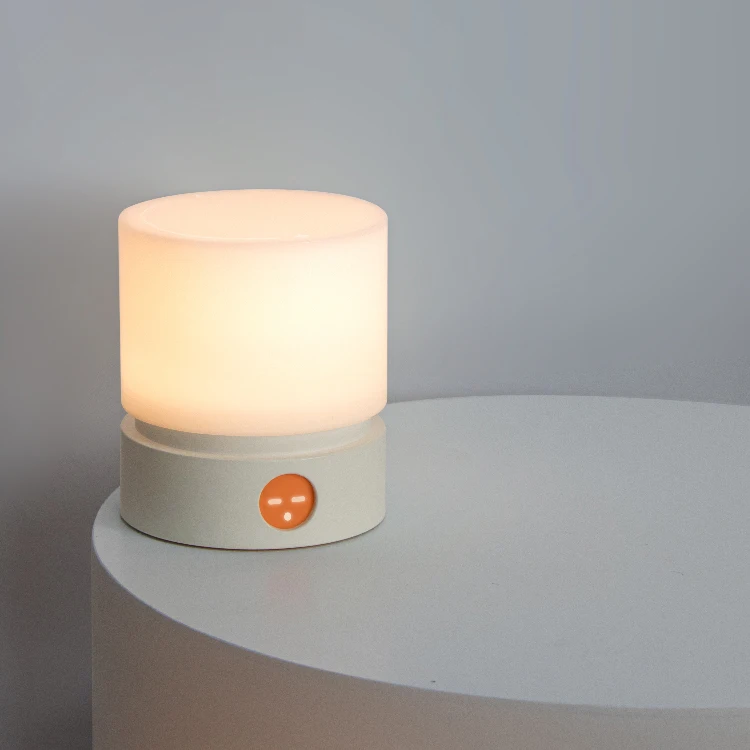 Veilleuse LED au design minimaliste, lampe de table et de bureau, rotation et synchronisation, mode