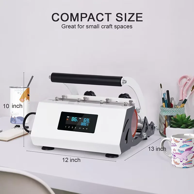 20-30oz Tumbler Heat Press Machine Sublimation Heat Transfer Mug Printing Printer for DIY Tumbler Mug