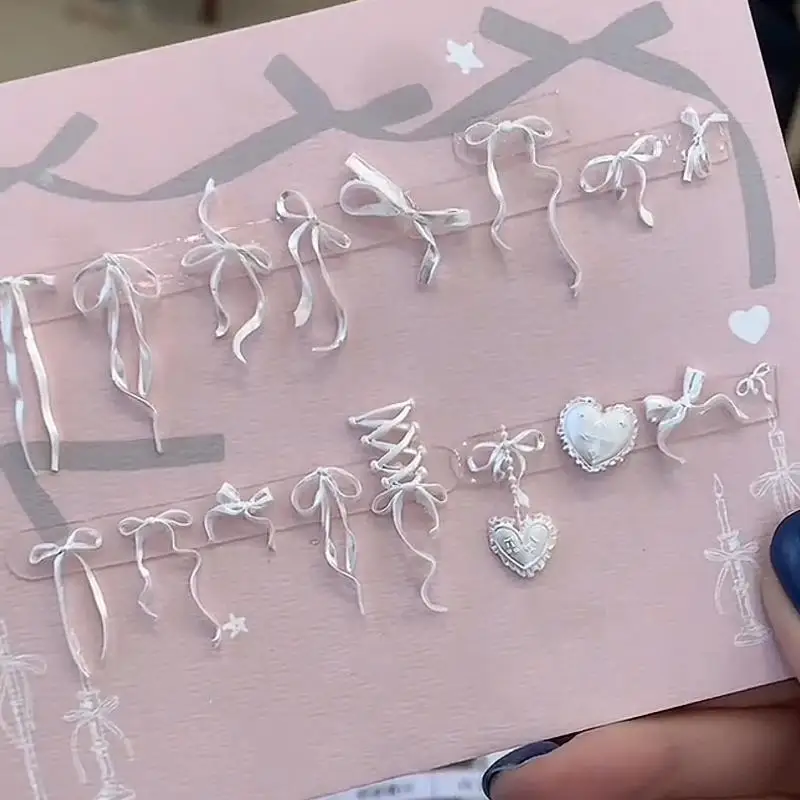 1Pcs Retro -style Nail Mold With Lace Ribbons, Candlestick, And Butterfly Transformation Nail Art Accessories;
