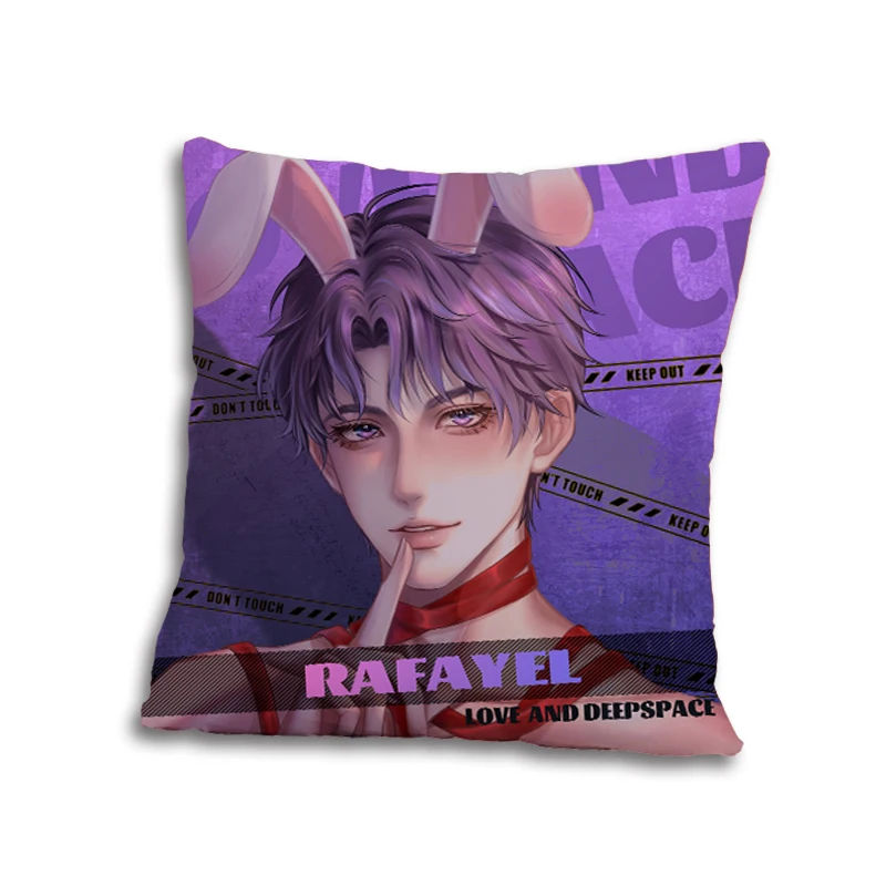 40CM Anime Game Love and deepspace Zayne Xavier Rafayel Cosplay Cute Cartoon Cushion Square Pillow Xmas Gift Decorate Presell