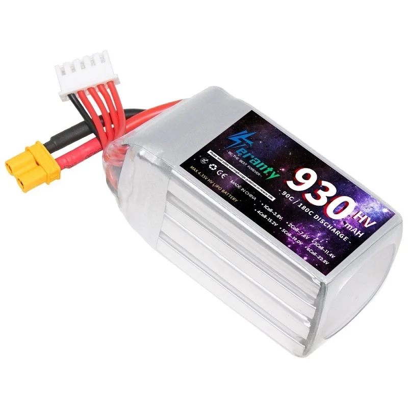 Teranty 4S 15.2V 90c 930Mah Lipo Batterij Met Xt60 Plug Voor Rc Fpv Vliegtuig Quadcopter Helikopter Drone Racing Model Hobby1-3PCS