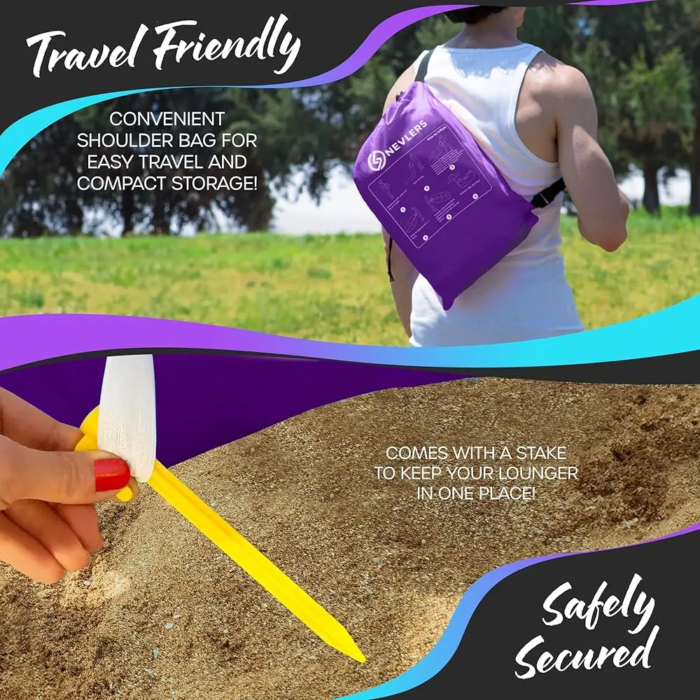 Inflatable Lounger | 210T Polyester Inflatable Chair | No-Pump Blow Up Couch | Camping Couch Air Sofa Bed W/ 450 Lbs. .,