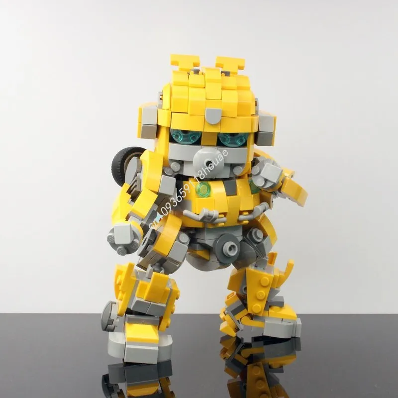 

437 шт. MOC BUMBLEBEEss-трансформер робот строительные блоки пластиковая рождественская игрушка подарок образовательный творческий STEM STEAM Learning