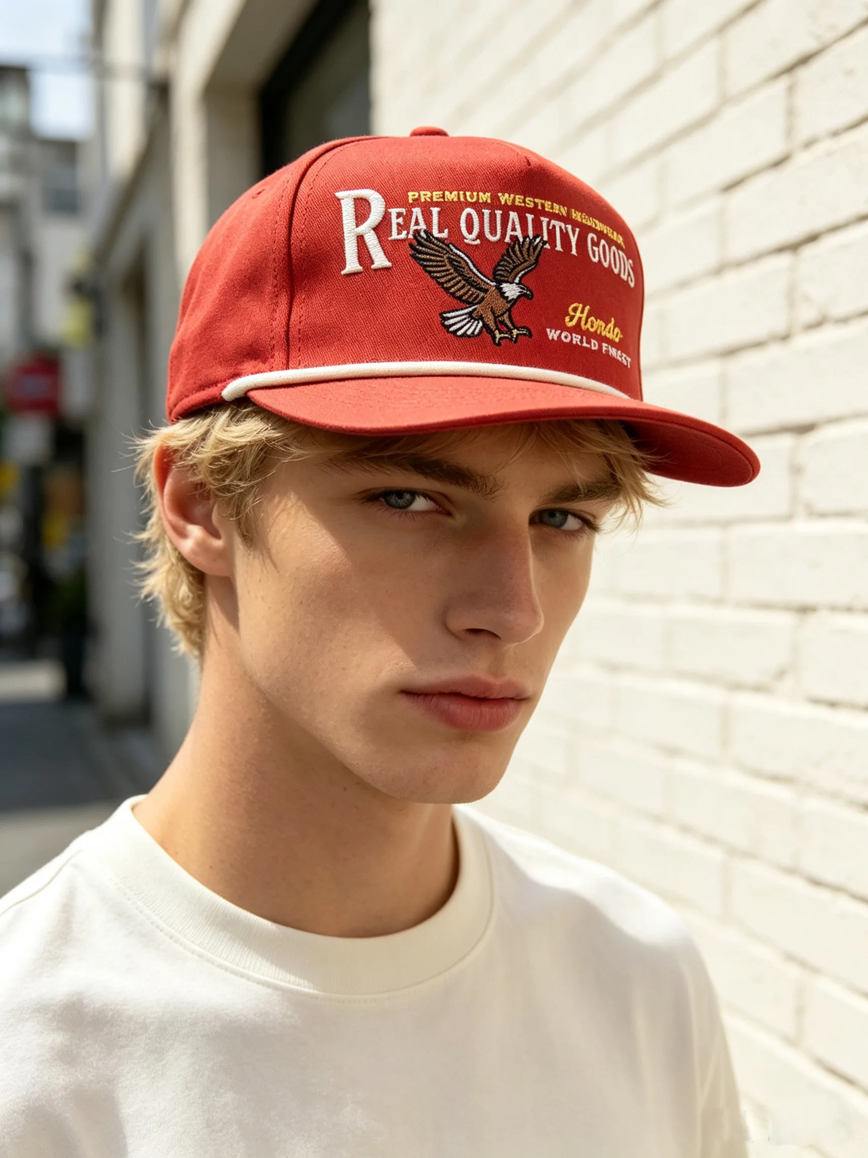 OEM Custom High Quality Men Women White Laser Cut Hole Perforated Dad Hat,5 Panel Curved Brim Woven Patch Logo Rope Baseball Cap