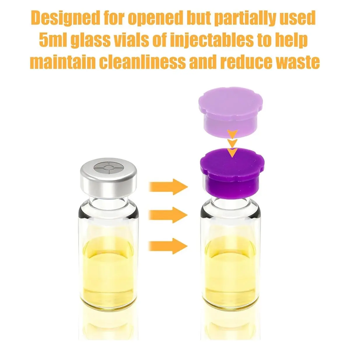 DT38 12pcs 5ml Glass Vial Caps with 64pcs Label Stickers, Multi-Color Leak-Proof Dust Resistant Covers