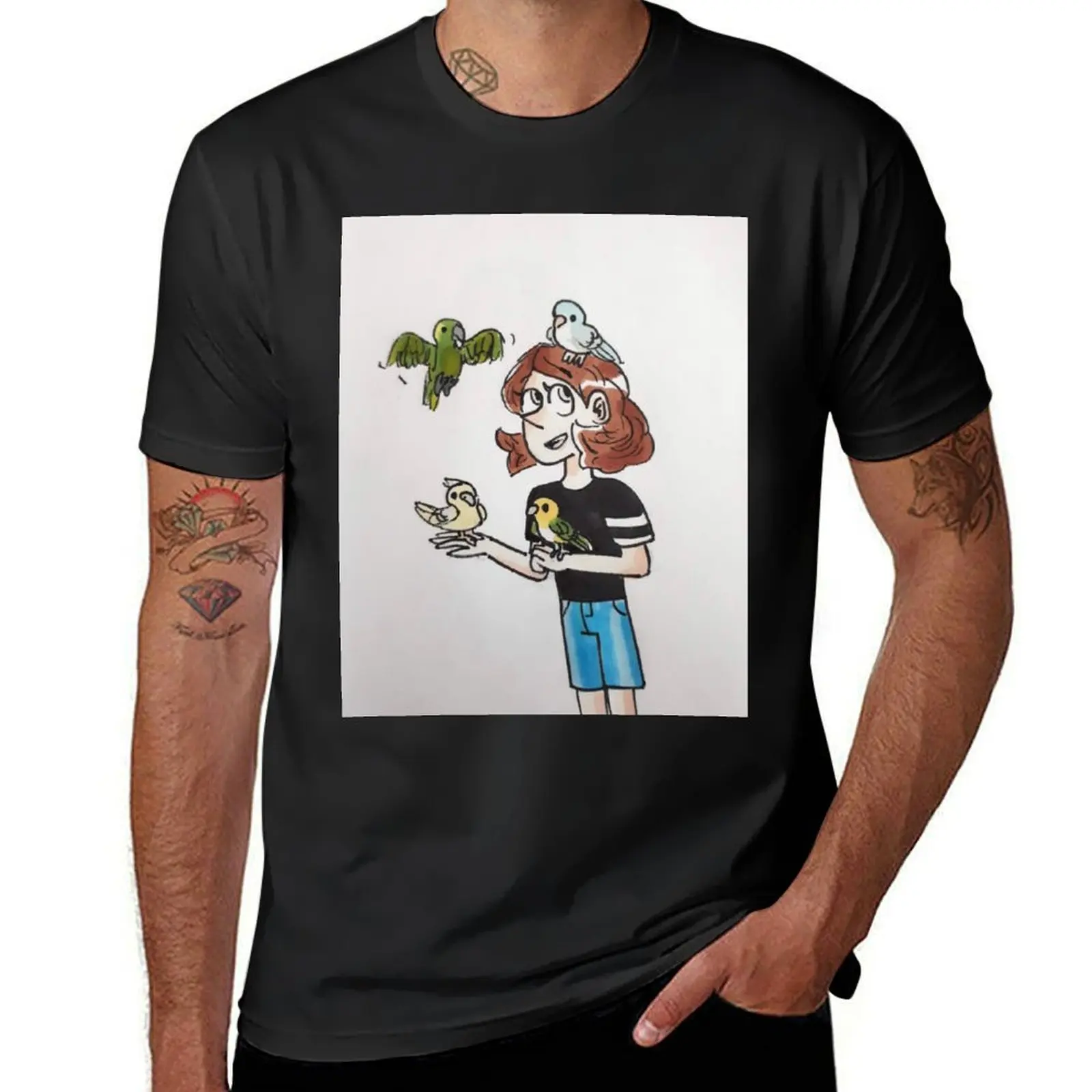 Bird Children T-Shirt customs design your own customs funnys T-shirts for men cotton