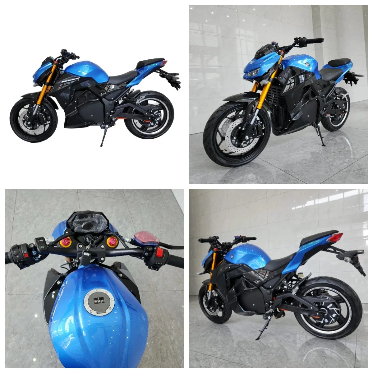 2025 Новейший настраиваемый мощный легкий электрический мотоцикл с двойной амортизацией оснащен литиевой летучей мышью 72 В.