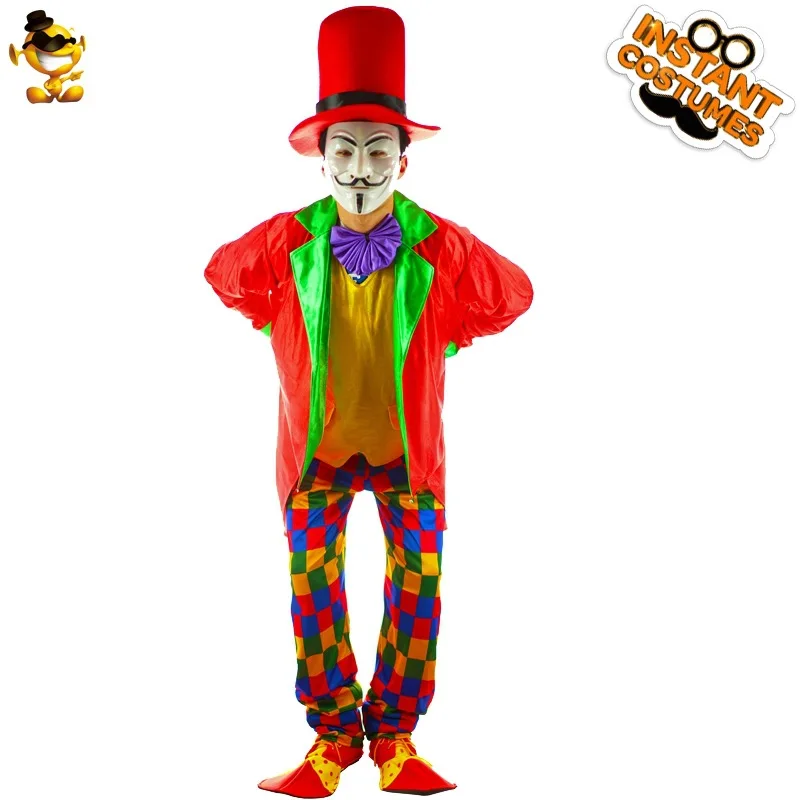 

2025 New loween Adult M Magician Clown Role-plang Par Costume Cos New Arrival Chinese Production Winter Season