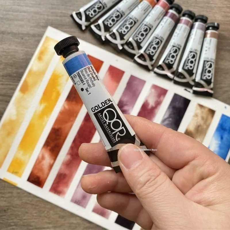 Ordinary 9color 2ml Sub-package Plastic Box Set Master-level Art Supplies Outdoor Sketching Watercolor Painting Creation Pigment