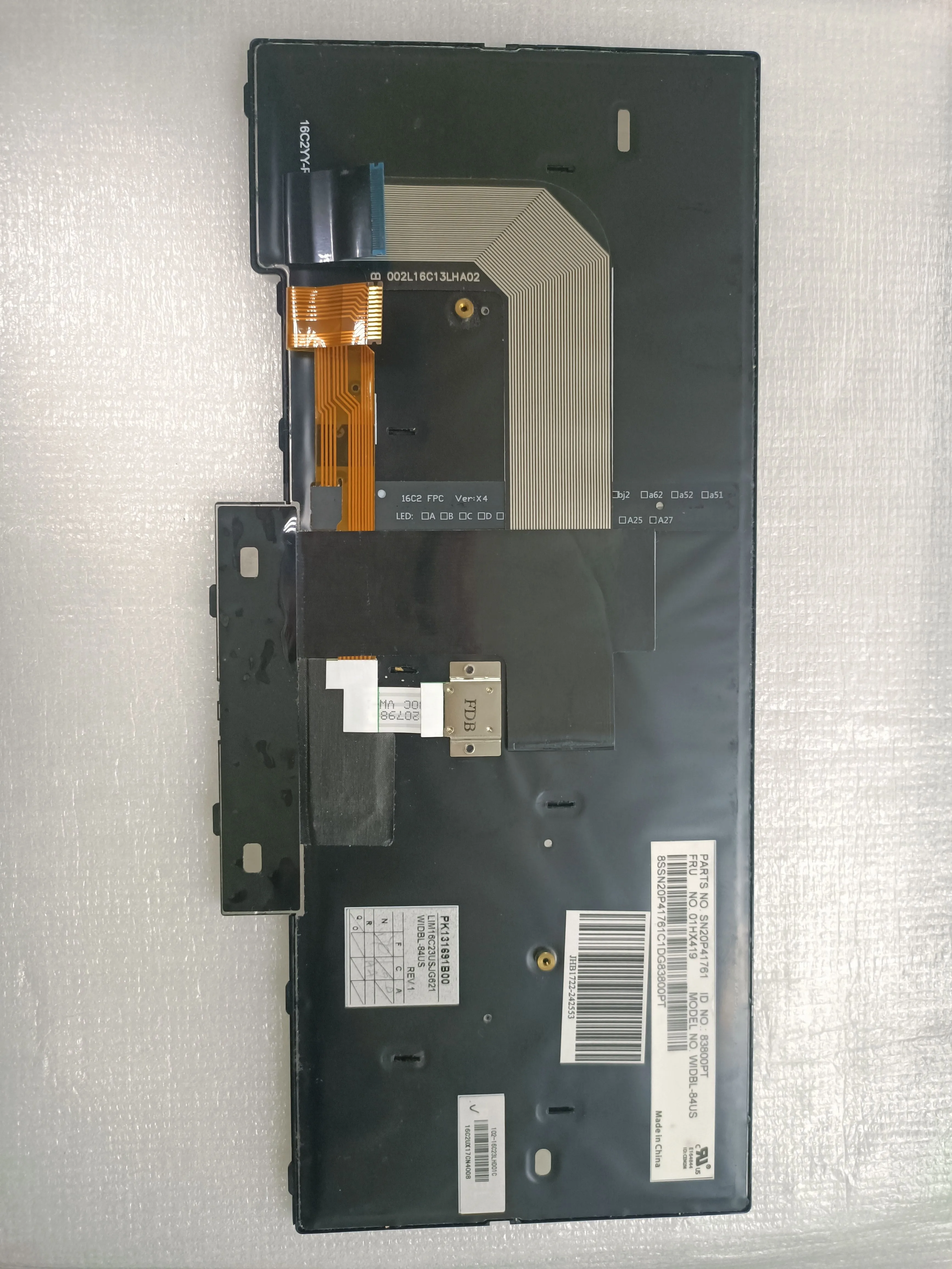 Used Original for Lenovo Thinkpad T470 T480 Keyboard Backlit Keyboard 01HX419 01HX459 01HX499