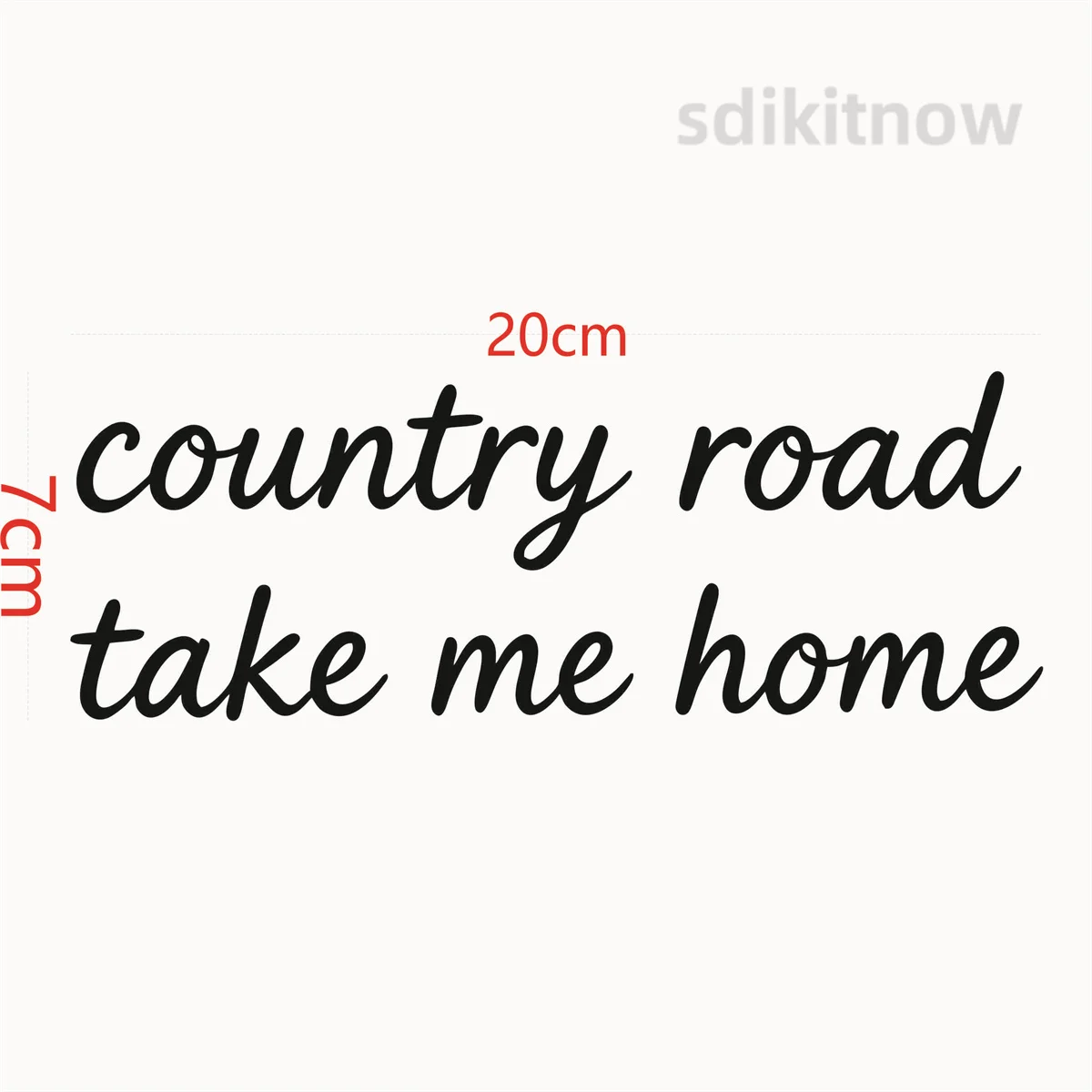 Country Road Take Me Home Vinyl Car Sticker Decal Waterproof Window SUV Decor for Ford Toyota Jeep Chevrolet Dodge Ram Honda