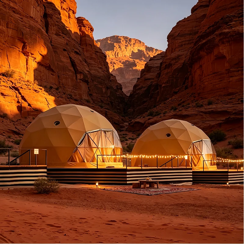 Transparent Glass Dome Tent Luxury Geodesic Dome House for Resort Camping Hotel Outdoor Tourism Glamping System with View